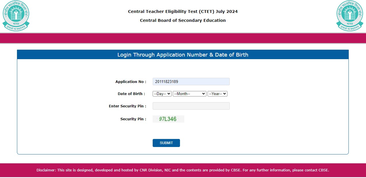 CTET July 2024 Admit Card