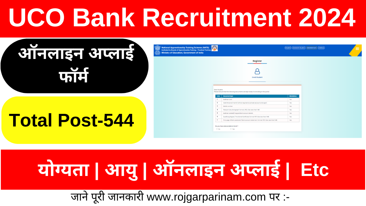 UCO Bank Recruitment 2024