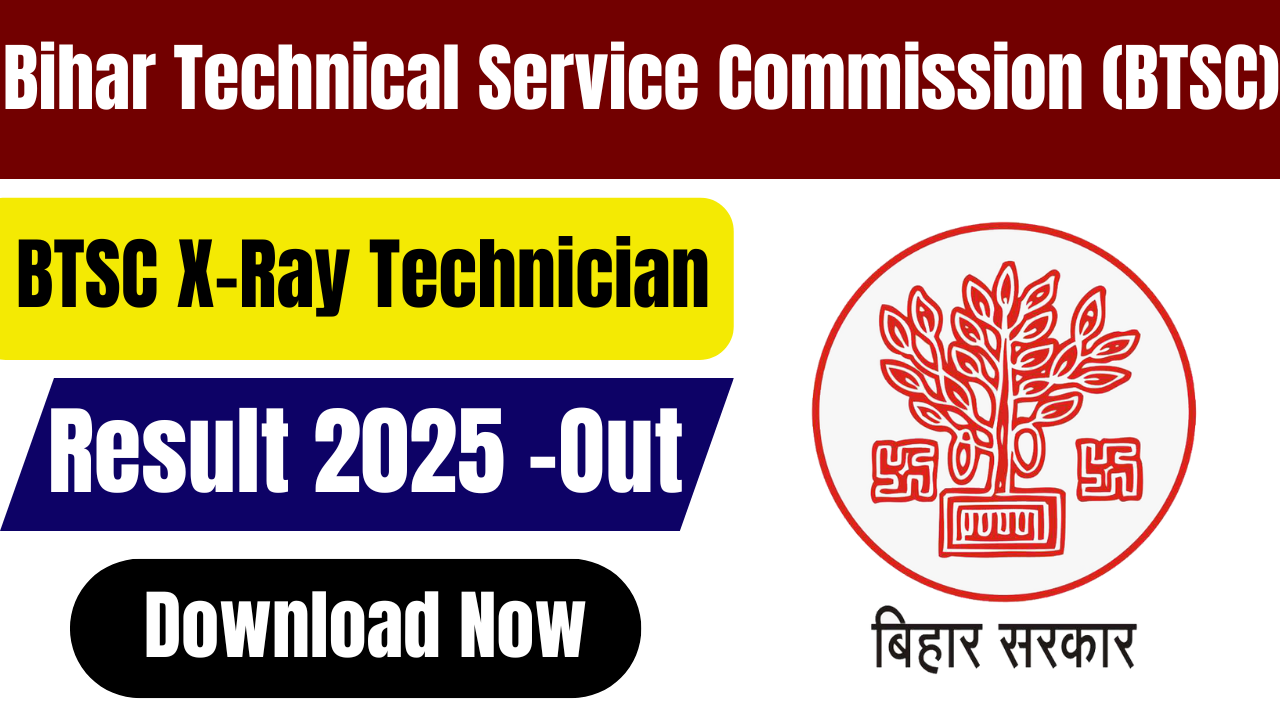 BTSC X Ray Technician Result 2025