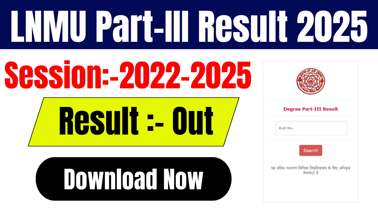 LNMU Part 3 Resut 2022-25