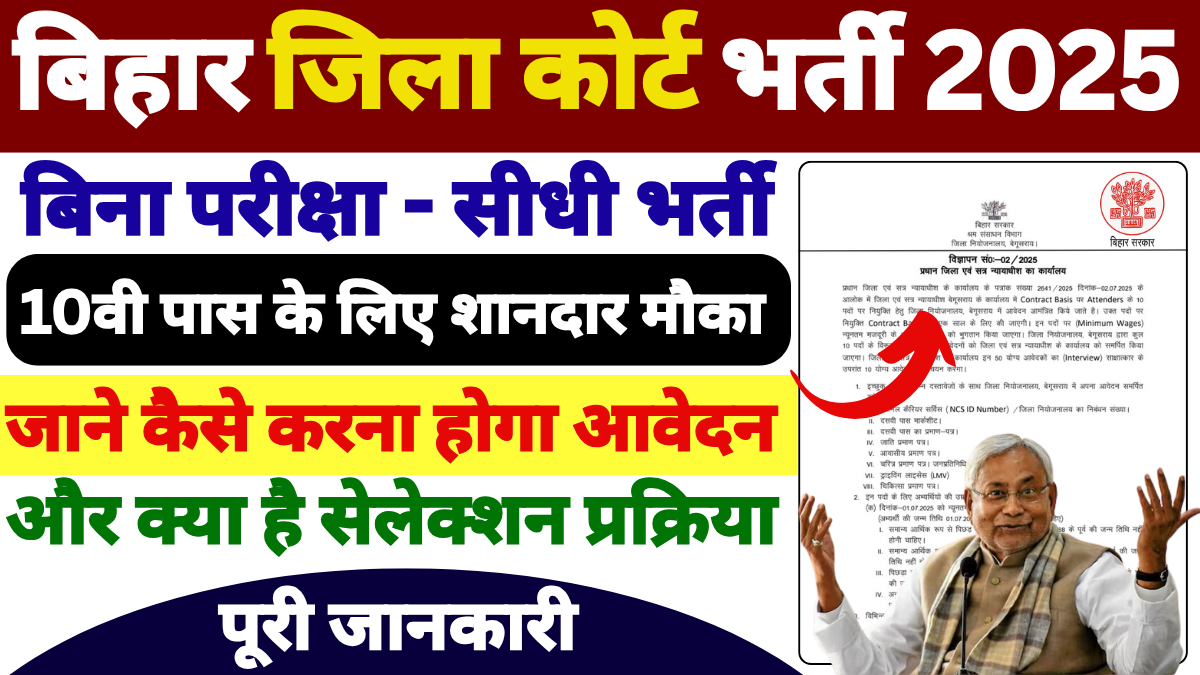 Bihar District Civil Court Vacancy 2025