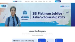 SBI Asha Scholarship 2025