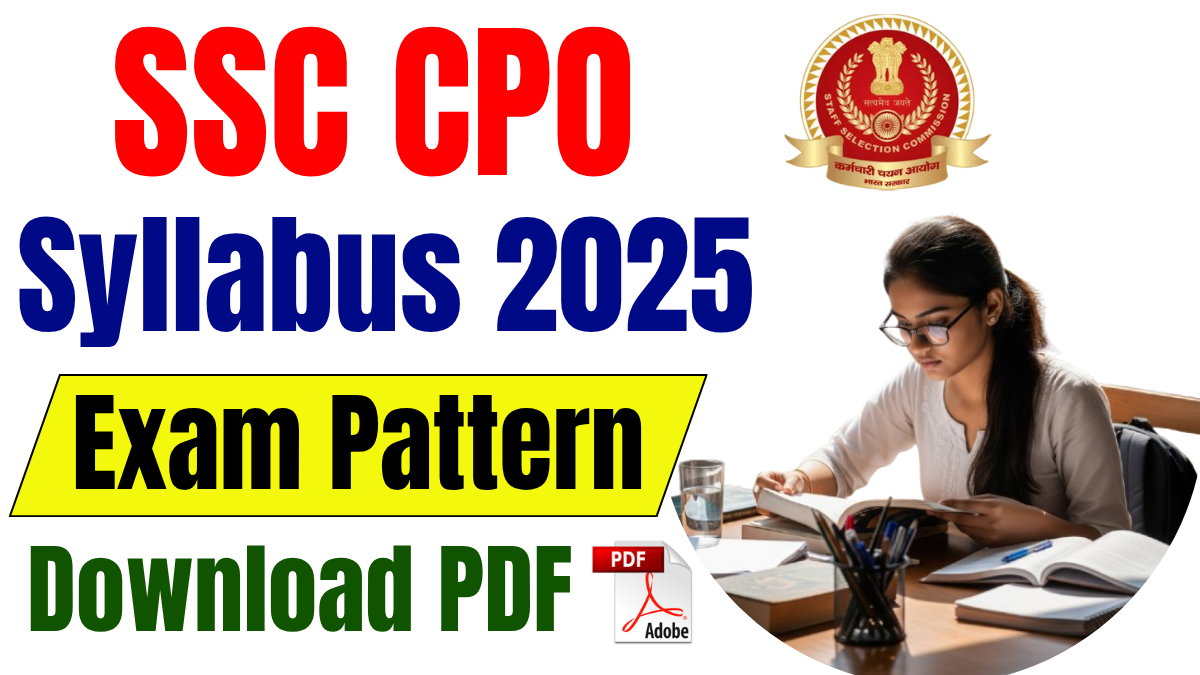 SSC CPO Syllabus 2025
