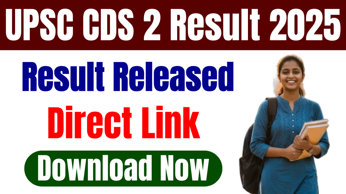 UPSC CDS 2 Result 2025