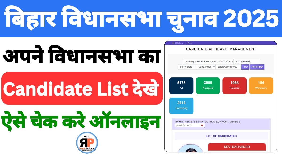 Bihar Election Candidates List 2025