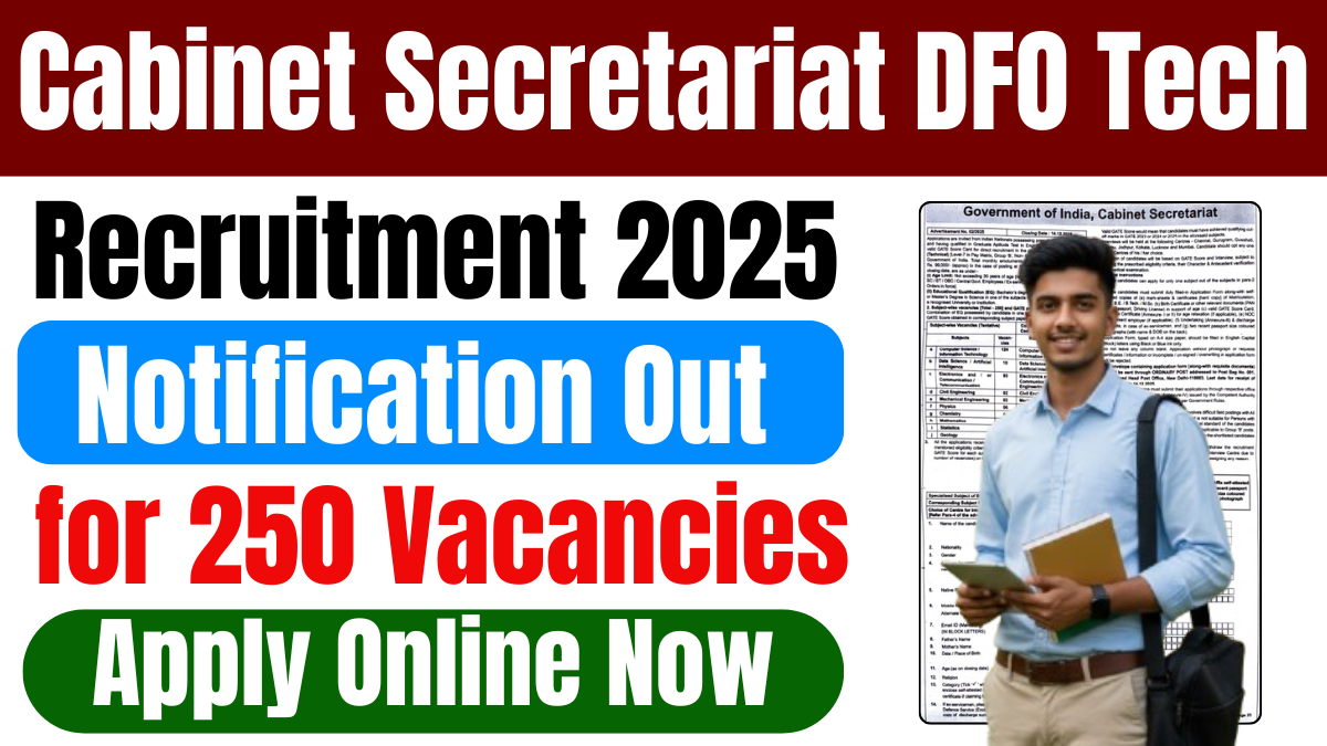 Cabinet Secretariat DFO Tech Recruitment 2025