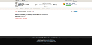 JEE Main 2026 Online Form Apply