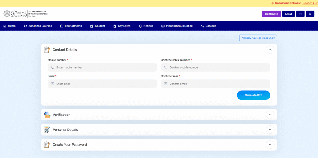 AIIMS CRE 4 Recruitment 2025