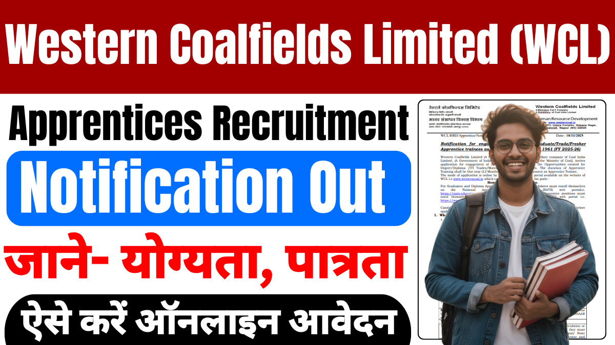 Western Coalfields (WCL) Apprentices Recruitment 2025